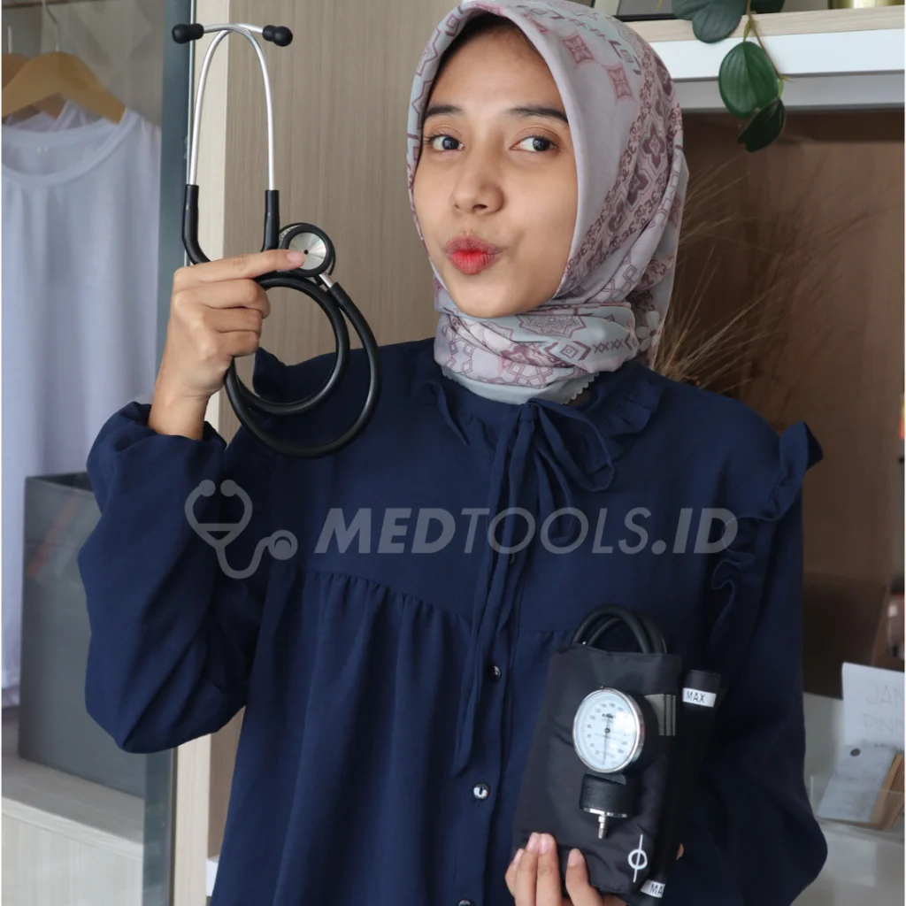 Paket Mahir TTV [Stetoskop ABN Classic + Tensimeter ABN+ Penlight +Termometer + Medtools Stethocase] view 6