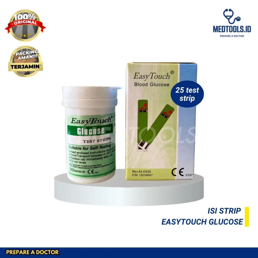 Paket Strip EasyTouch 3in1 [ Strip Kolesterol, Asam urat, Gula darah, Hemoglobin ] - Medtools view 3