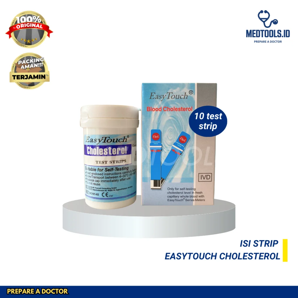 Paket Strip EasyTouch 3in1 [ Strip Kolesterol, Asam urat, Gula darah, Hemoglobin ] - Medtools view 4