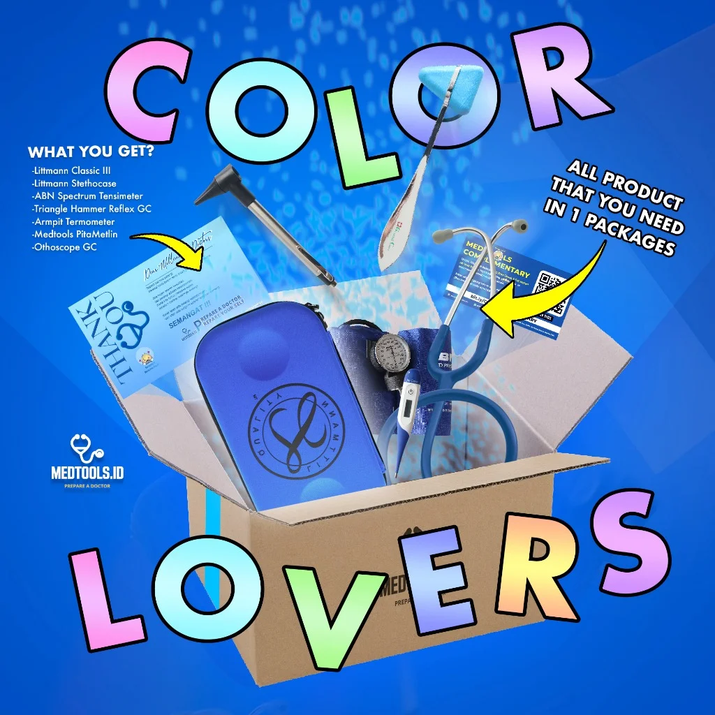 Color Lovers Package Standard-Finish [Paket Stetoskop Littmann Classic III / Kedokteran] - Medtools view 3