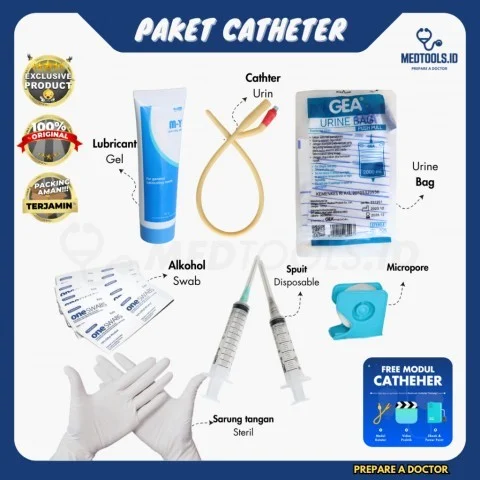 Paket Kateter Teman [ Kateter Urine + Lubrican Gel ] - Medtools