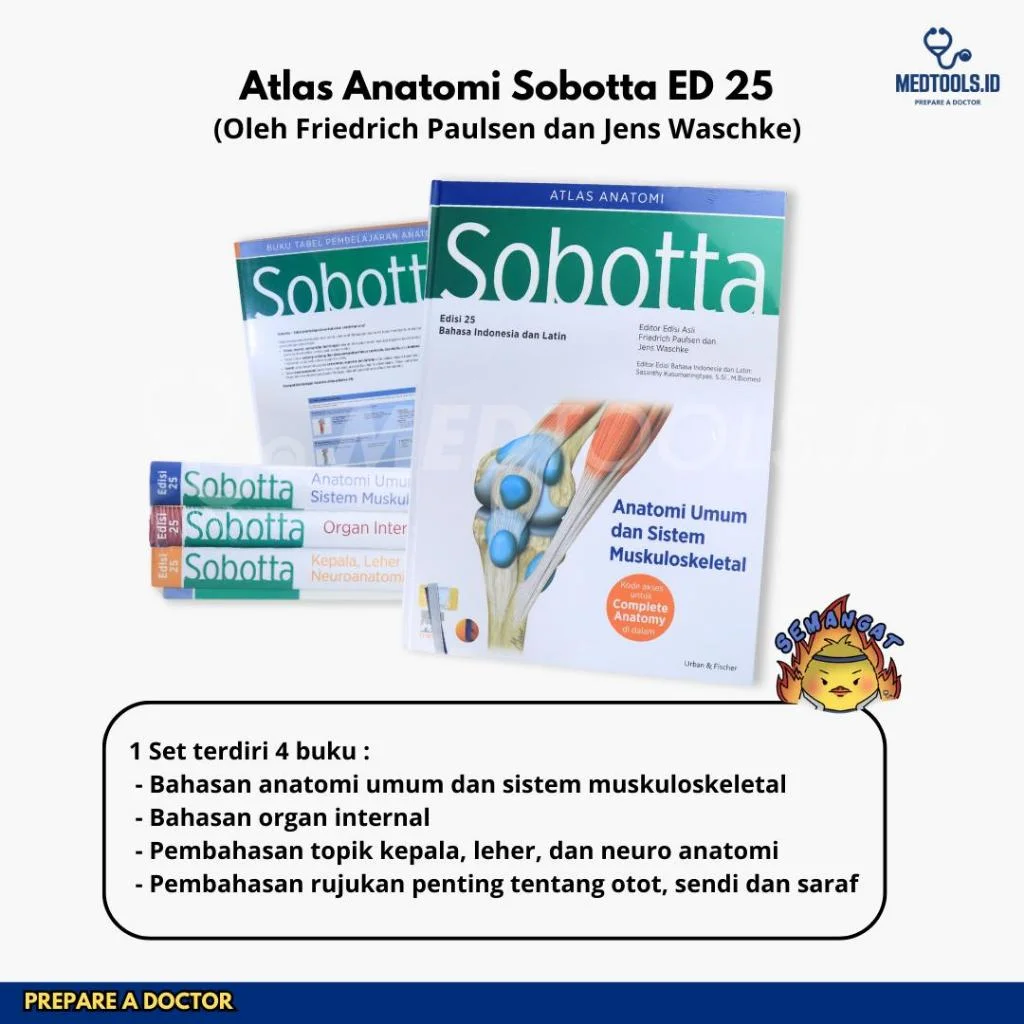 Paket Buku Dasar Kedokteran [ Sabotta ED25 / Netter / + Sherwood Ed 9 + Dorland Ed 30 ] - Medtools view 6