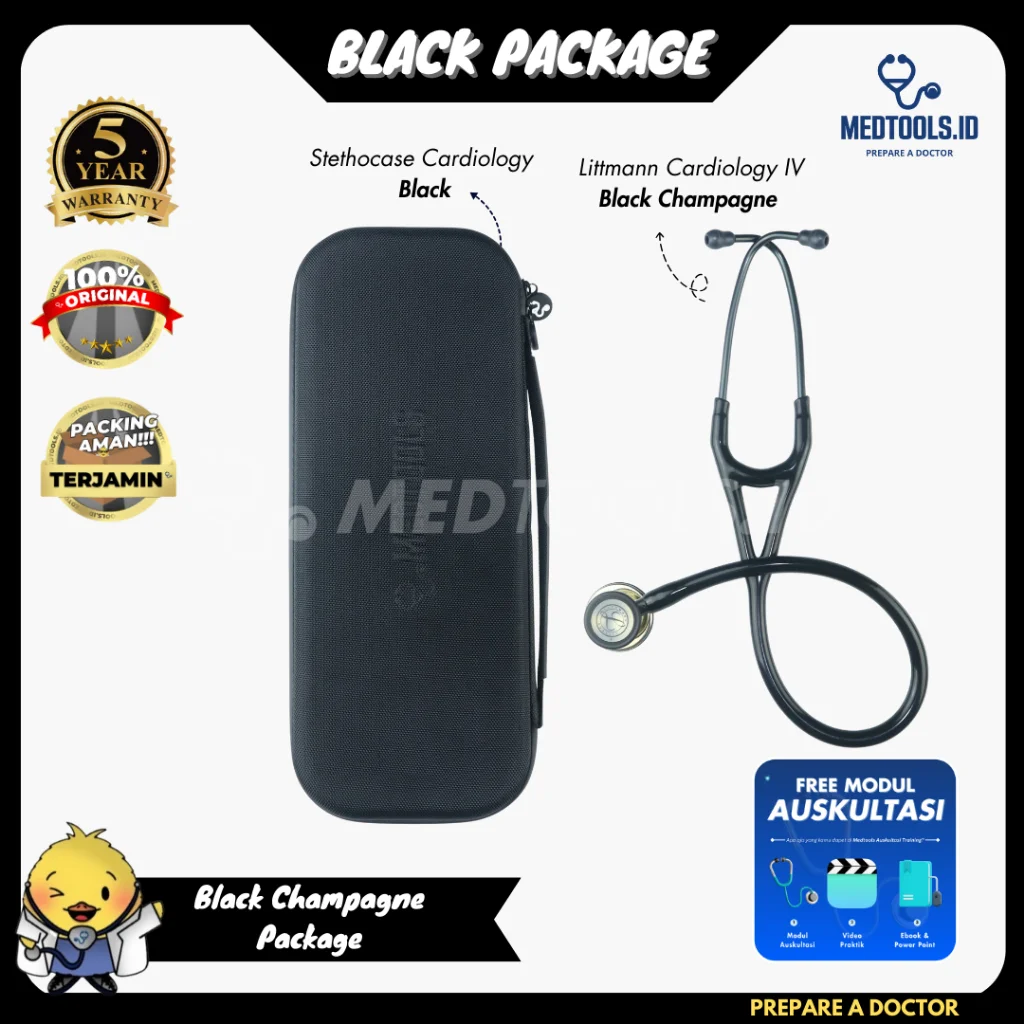 Paket Medtools Special [ Stetoskop Littmann Cardiology IV + Medtools Stethocase ] view 3