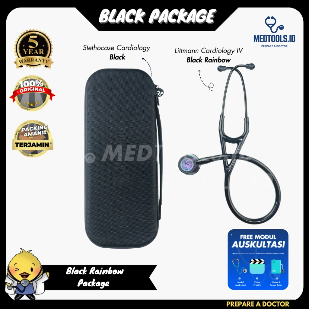 Paket Medtools Special [ Stetoskop Littmann Cardiology IV + Medtools Stethocase ] view 6