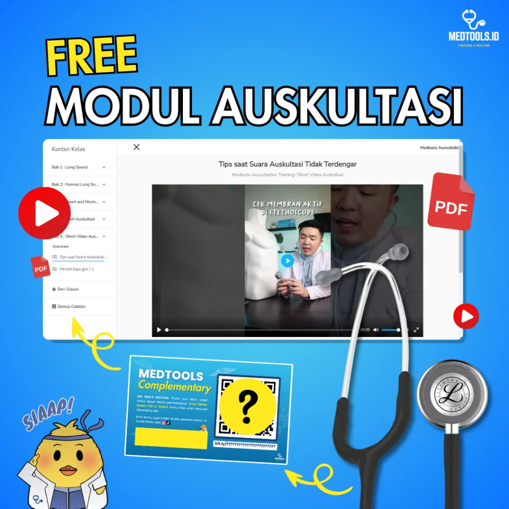 Paket Medtools Special [ Stetoskop Littmann Classic III + Medtools Stethocase + Tensimeter ABN ] view 5