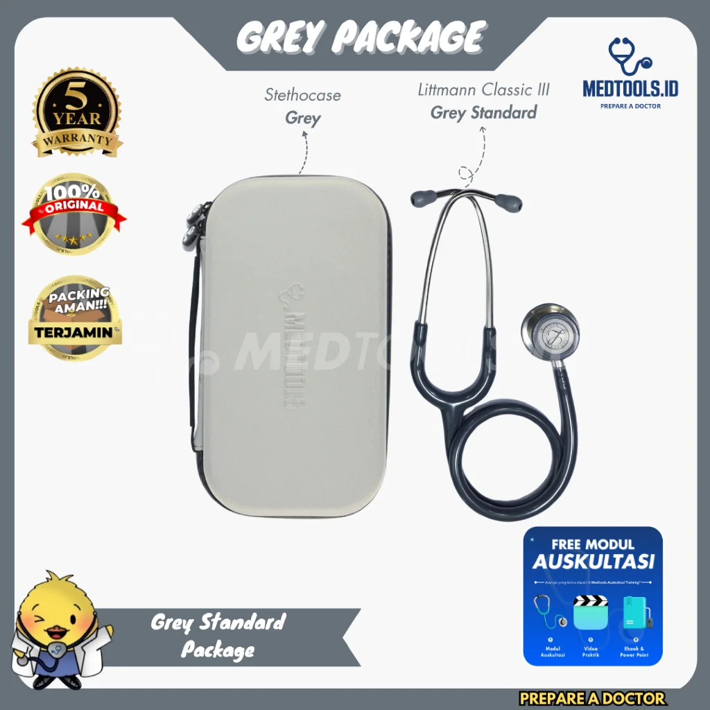 Paket Medtools Standard [ Stetoskop Littmann CIII + Medtools Stethocase + Tensimeter ABN Spectrum ] view 10