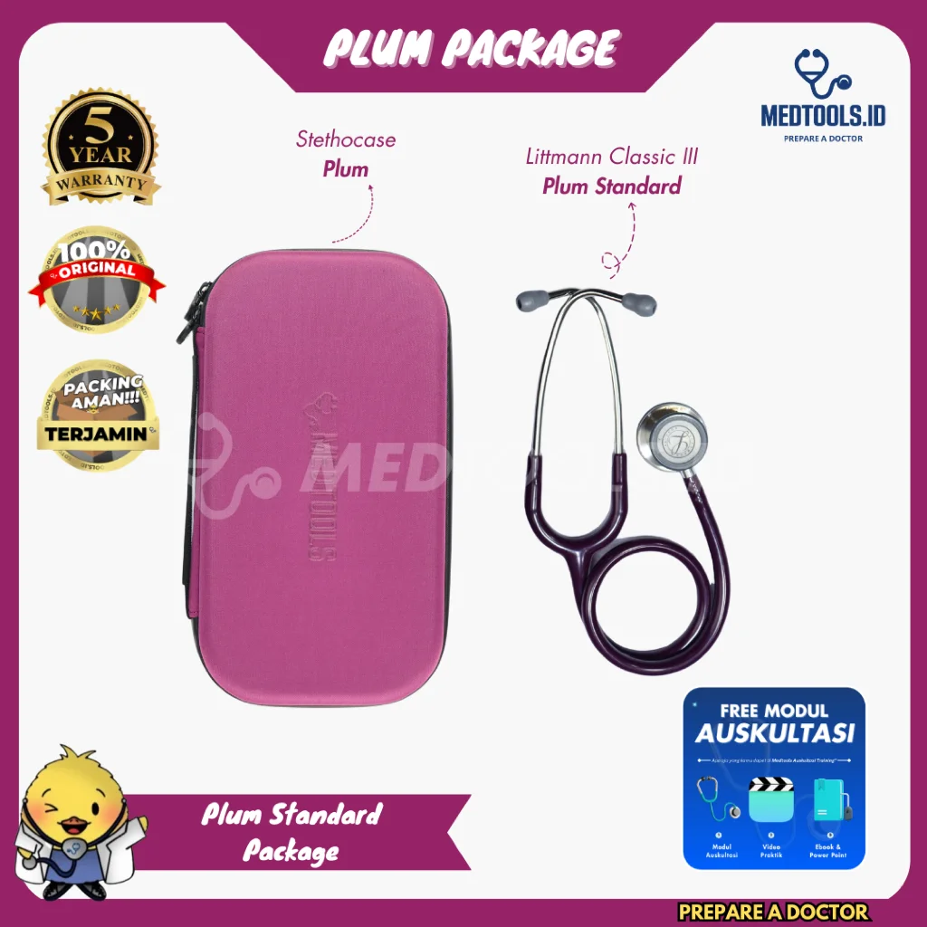 Paket Medtools Standard [ Stetoskop Littmann CIII + Medtools Stethocase + Tensimeter ABN Spectrum ] view 13