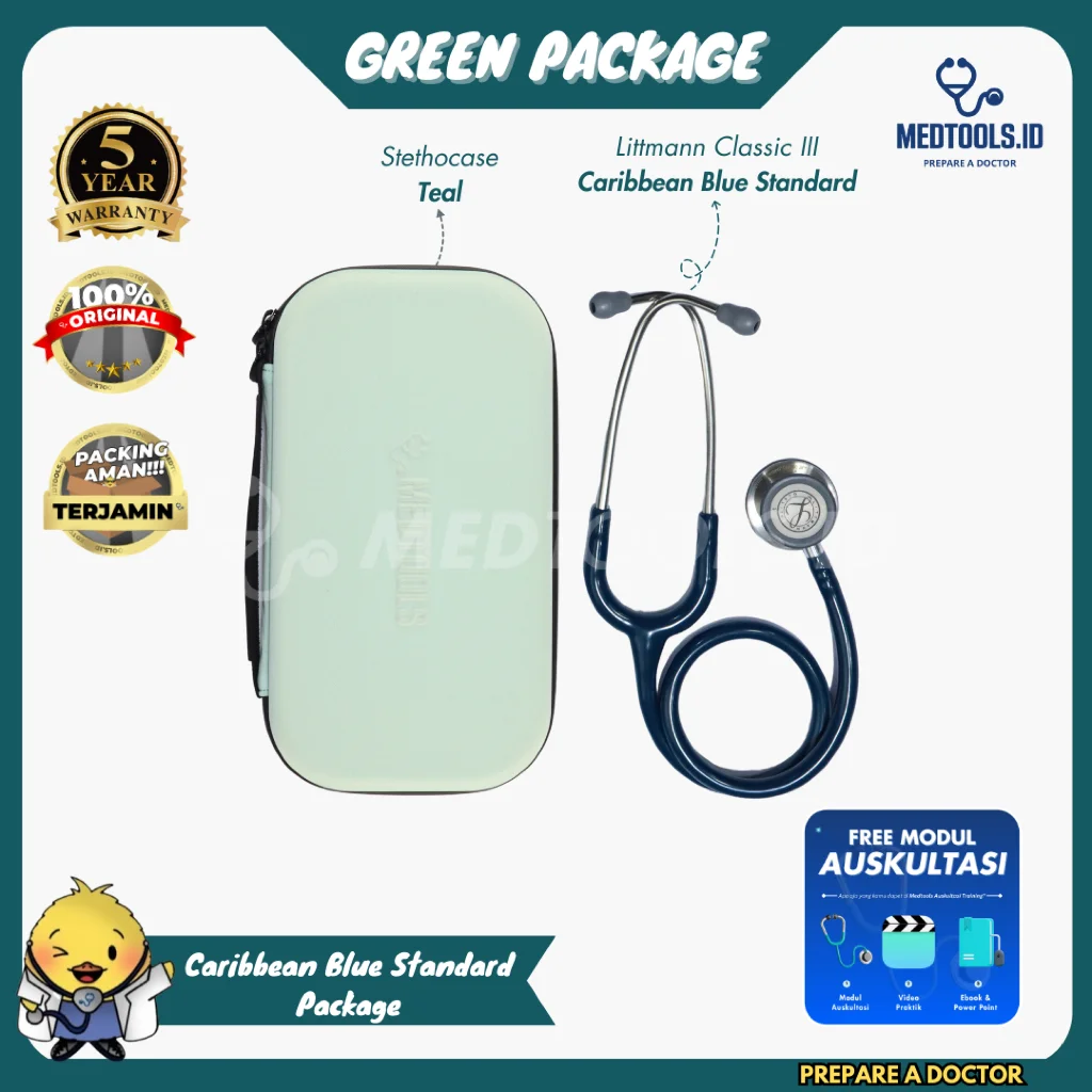 Paket Medtools Standard [ Stetoskop Littmann CIII + Medtools Stethocase + Tensimeter ABN Spectrum ] view 14