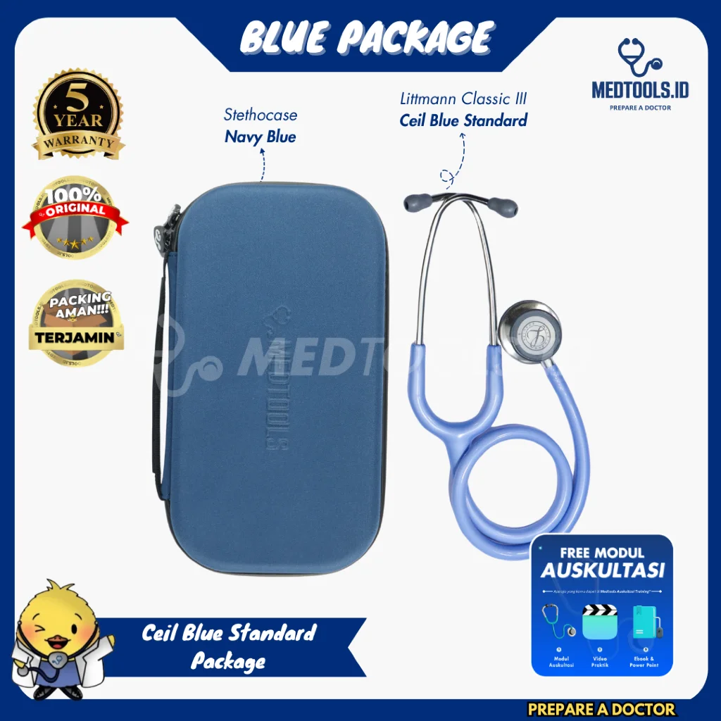 Paket Medtools Standard [ Stetoskop Littmann CIII + Medtools Stethocase + Tensimeter ABN Spectrum ] view 15