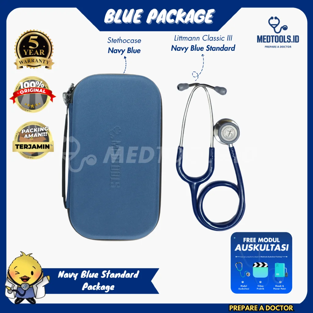 Paket Medtools Standard [ Stetoskop Littmann CIII + Medtools Stethocase + Tensimeter ABN Spectrum ] view 16