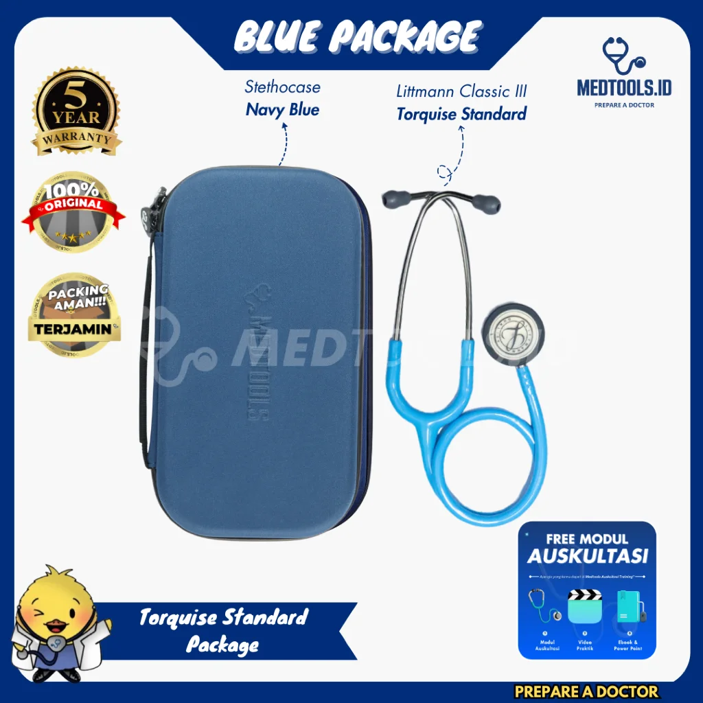 Paket Medtools Standard [ Stetoskop Littmann CIII + Medtools Stethocase + Tensimeter ABN Spectrum ] view 17