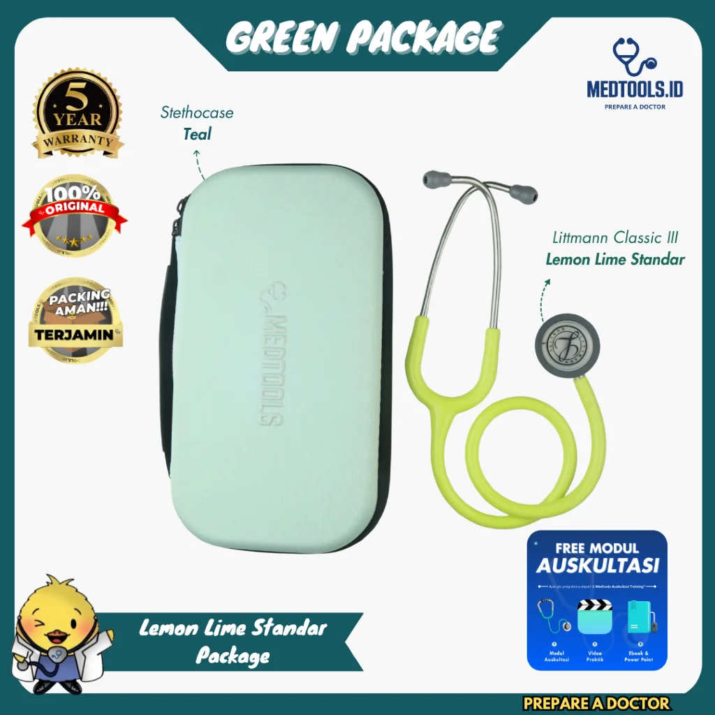 Paket Medtools Standard [ Stetoskop Littmann CIII + Medtools Stethocase + Tensimeter ABN Spectrum ] view 18