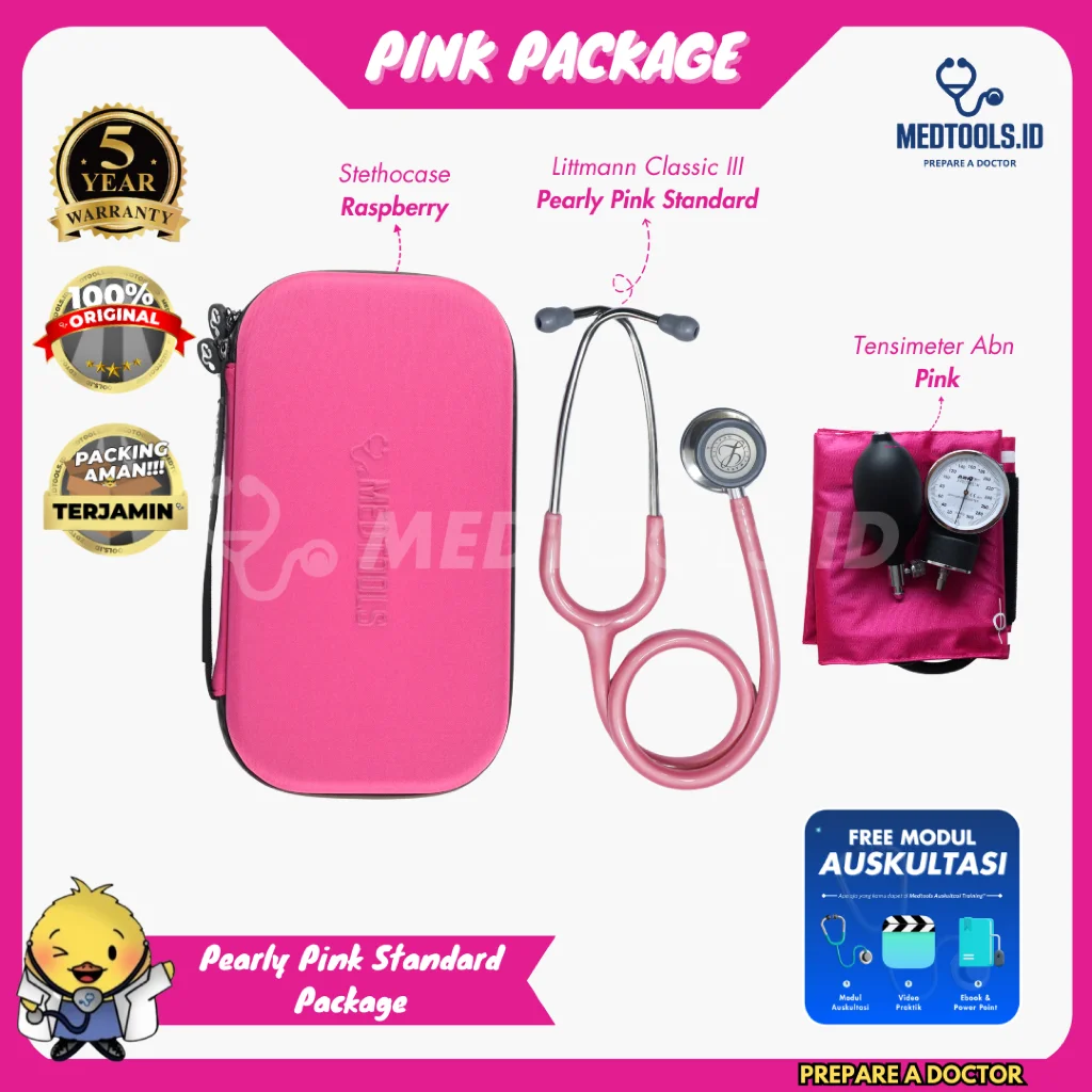 Paket Medtools Standard [ Stetoskop Littmann CIII + Medtools Stethocase + Tensimeter ABN Spectrum ]