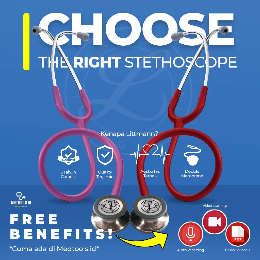 Paket Medtools Standard [ Stetoskop Littmann CIII + Medtools Stethocase + Tensimeter ABN Spectrum ] view 4