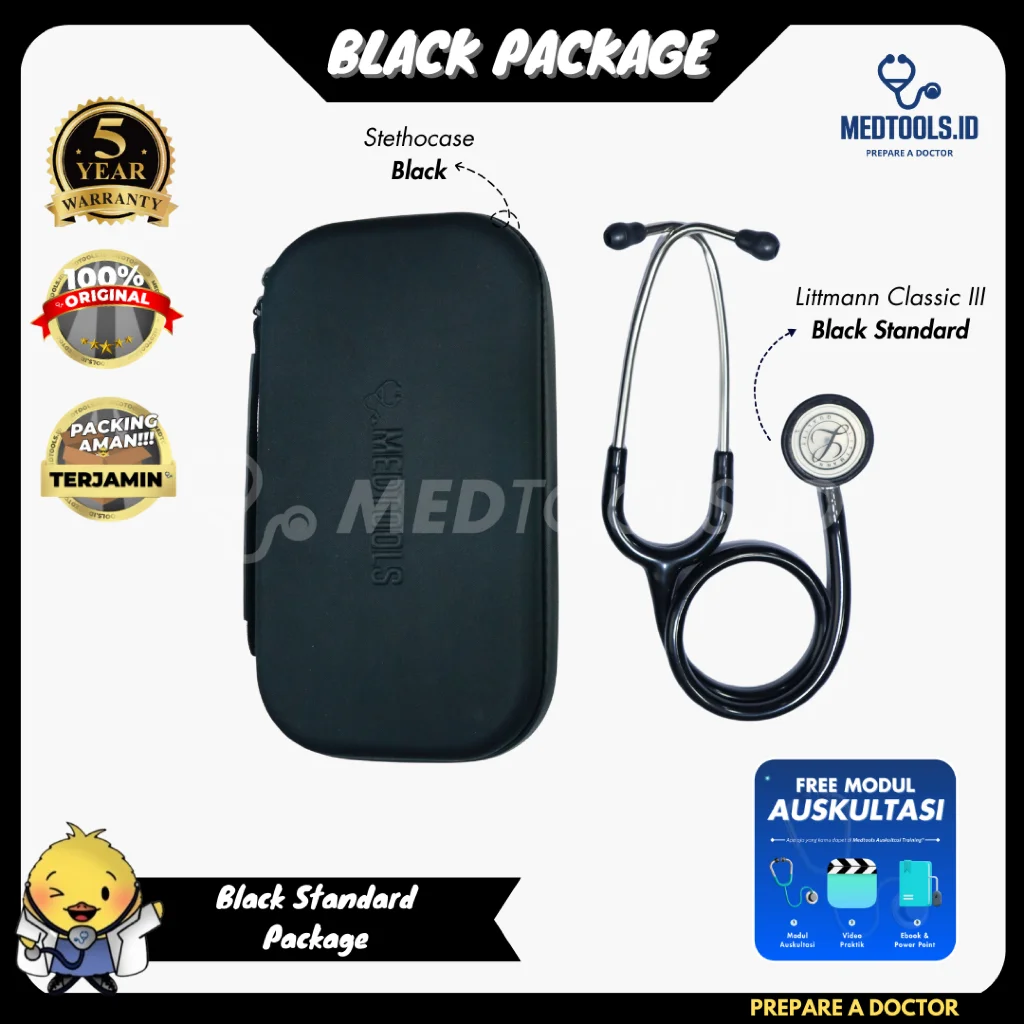 Paket Medtools Standard [ Stetoskop Littmann CIII + Medtools Stethocase + Tensimeter ABN Spectrum ] view 9