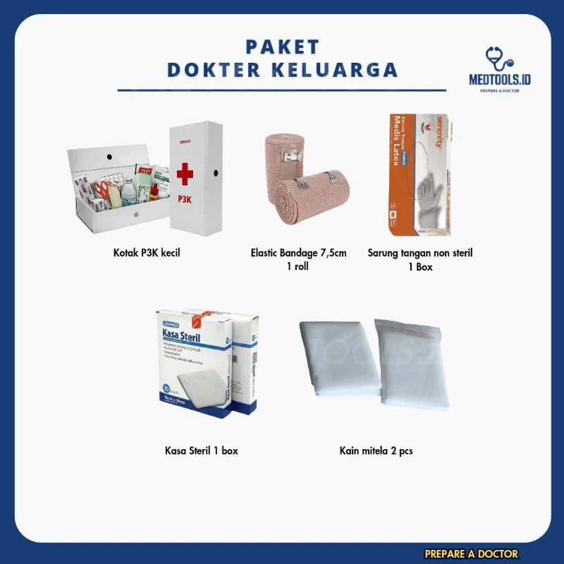 Paket Dokter Keluarga [ Gawat Darurat / Alat Pertolongan Pertama Gawat Darurat / PPGD ] - Medtools view 3