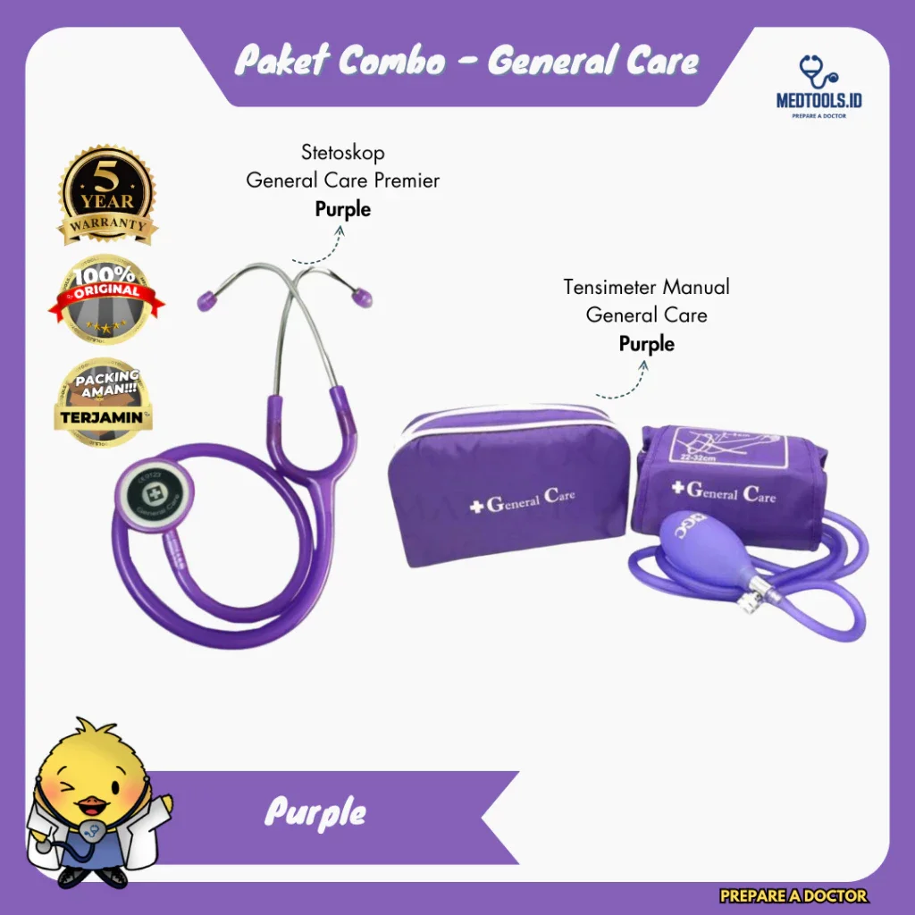 Paket Combo General Care [ Stetoskop General Care premier + Tensimeter General Care ] - Medtools view 5