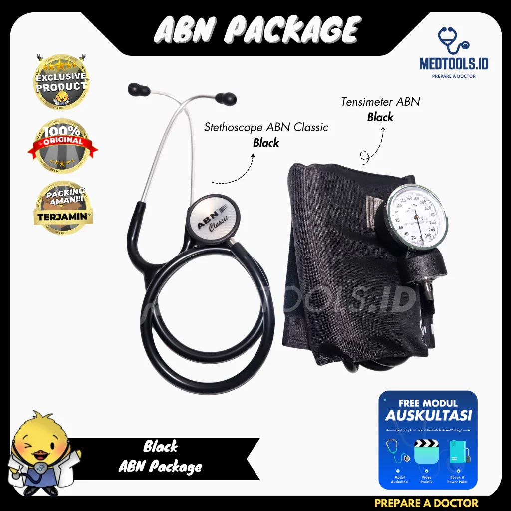 Paket ABN [ Stetoskop ABN + Tensimeter ABN Spectrum ] - Medtools