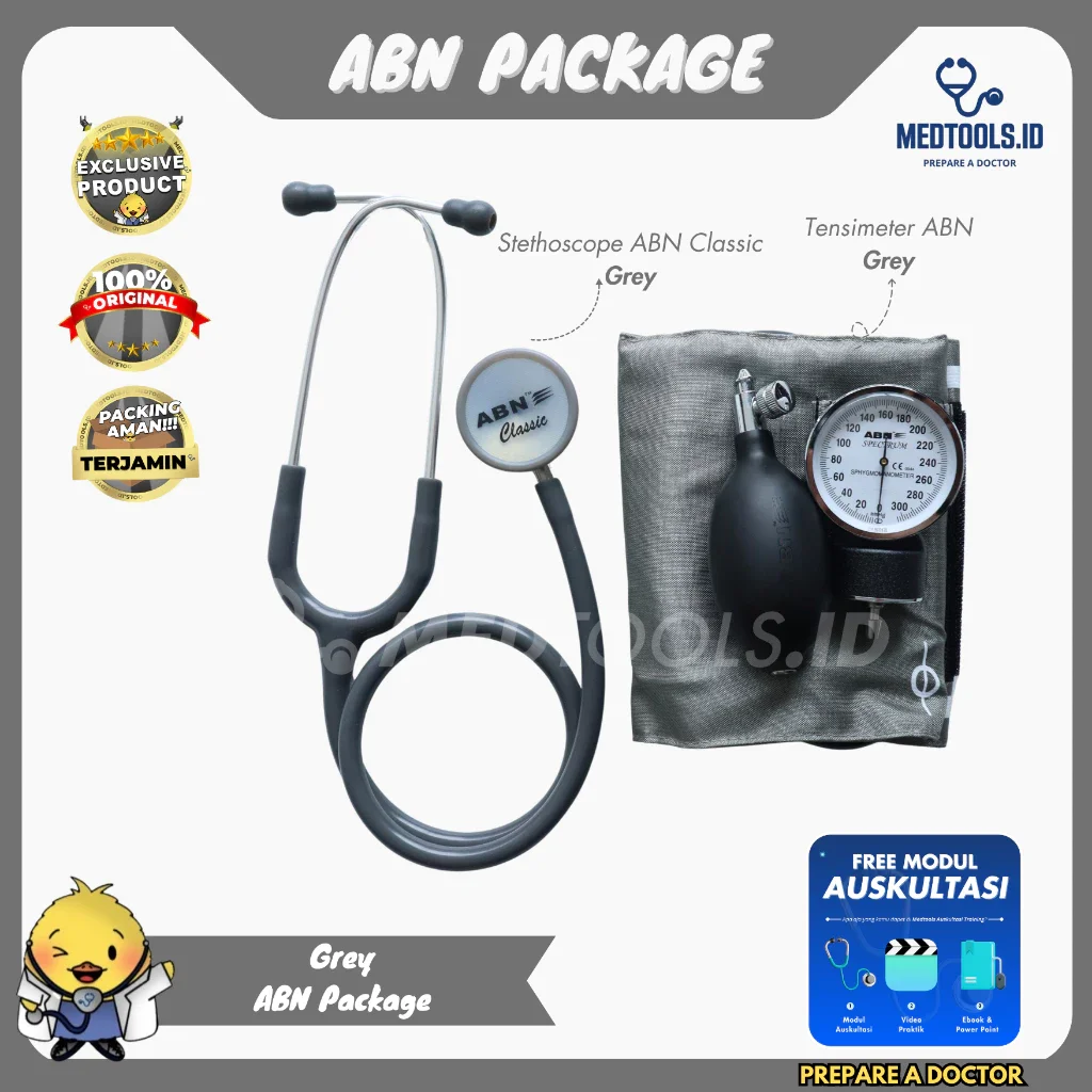 Paket ABN [ Stetoskop ABN + Tensimeter ABN Spectrum ] - Medtools view 3