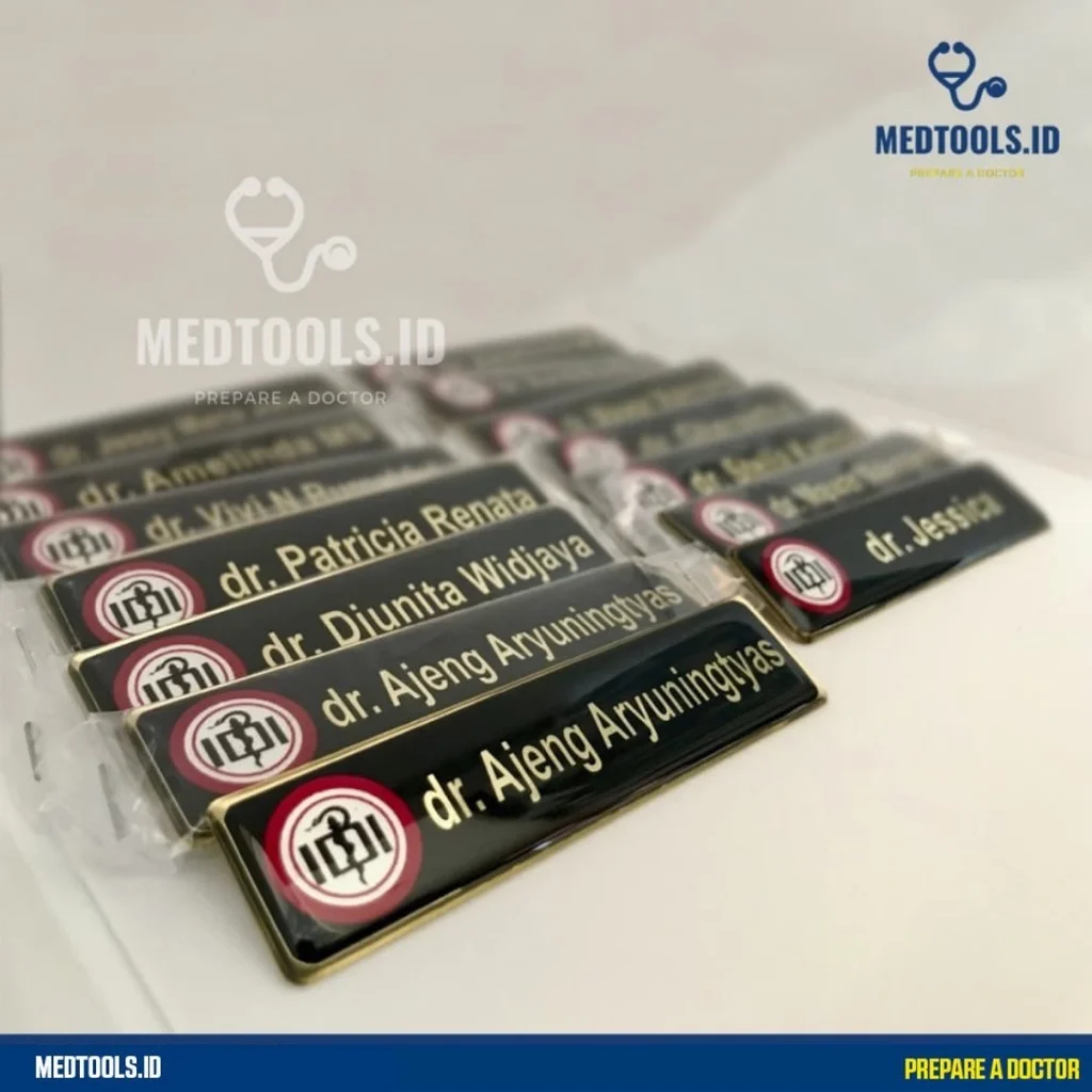 Paket Sumpah Dokter [ Sumdok / Jas Dokter Lengan Panjang + Name Tag + Stampel ] - Medtools view 7