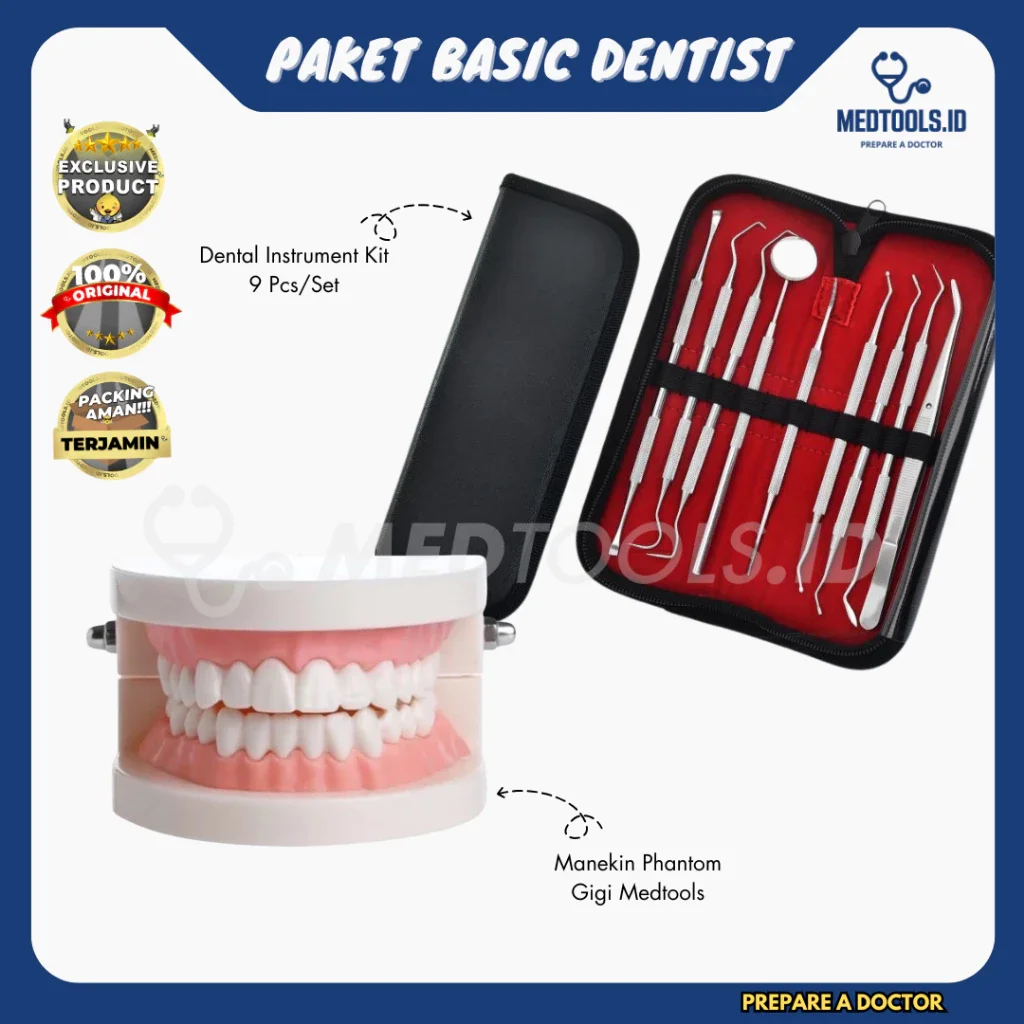 Paket Basic Dentist [ Paket Manekin Gigi / Dental + Set Dokter Gigi ] - Medtools